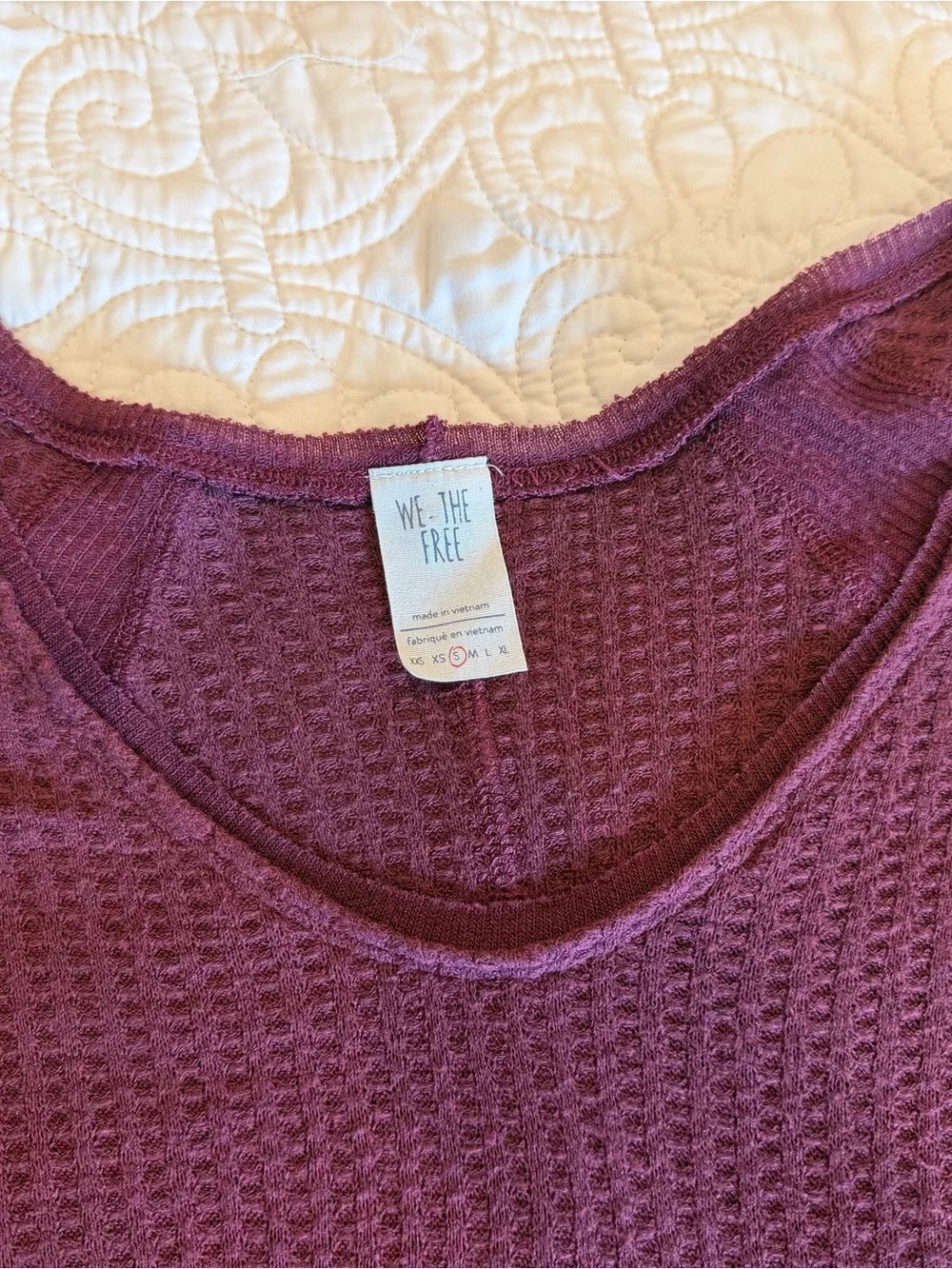 Free People - We The Free Catalina Waffle Knit Top Small - Picture 5 of 11
